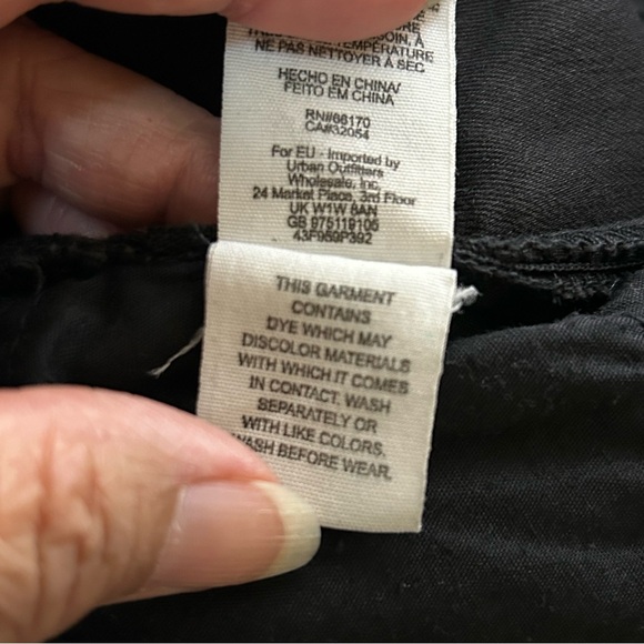 Free People Vintage Black Wash High Waisted Skinny Jeans - Picture 6 of 7